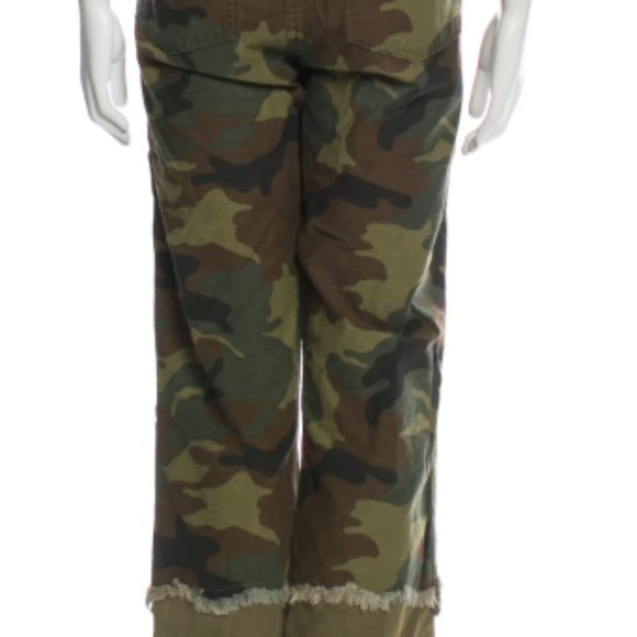 R13 Camouflage Print Straight Leg Pants - Picture 3 of 4